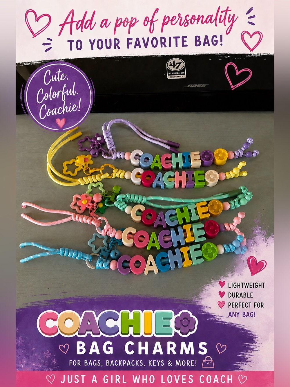 Coachie Custom Bag Charms